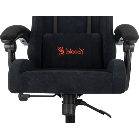 Кресло компьютерное Бюрократ A4Tech Bloody GC-560, искусственная замша, черный, металл