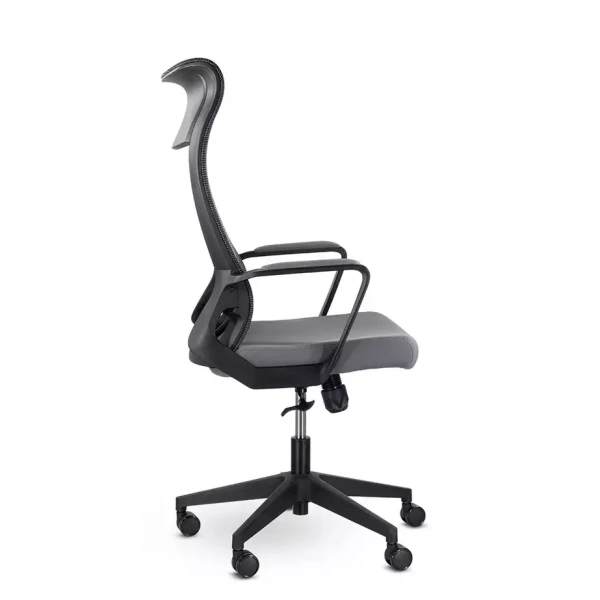 Кресло компьютерное UTFC Рекорд М-878 ткань, серый, крестов. пластик