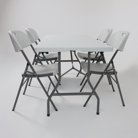 Стол складной 1520х760х740 мм, пластик, белый