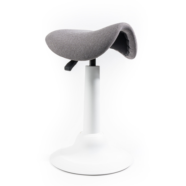 Стул для активного сиденья Chair Meister Saddle, белый каркас, серый Стул для активного сиденья Chair Meister Saddle, белый каркас, серый